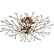 Trey 8 Light 32 inch Sunglow Bronze Semi Flush Mount Ceiling Light