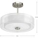 Beardsley 3 Light 15 inch Brushed Nickel Semi-Flush Mount Convertible Ceiling Light