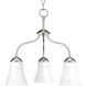 Cady 3 Light 18 inch Brushed Nickel Chandelier Ceiling Light