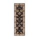 Edda 96 X 30 inch Black/Taupe/Beige/Tan/Dark Brown/Burnt Orange Rugs, Wool