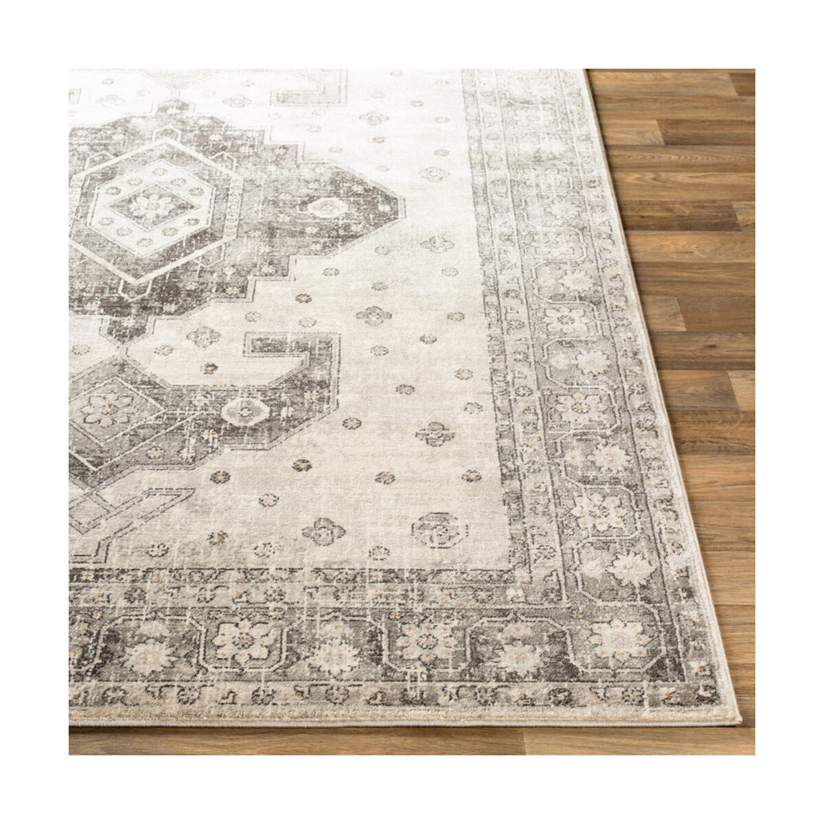 Alton 87 X 63 inch Charcoal/Medium Gray/Black/Tan/Beige/White Rugs