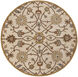 Edda 48 inch Tan Rug, Round