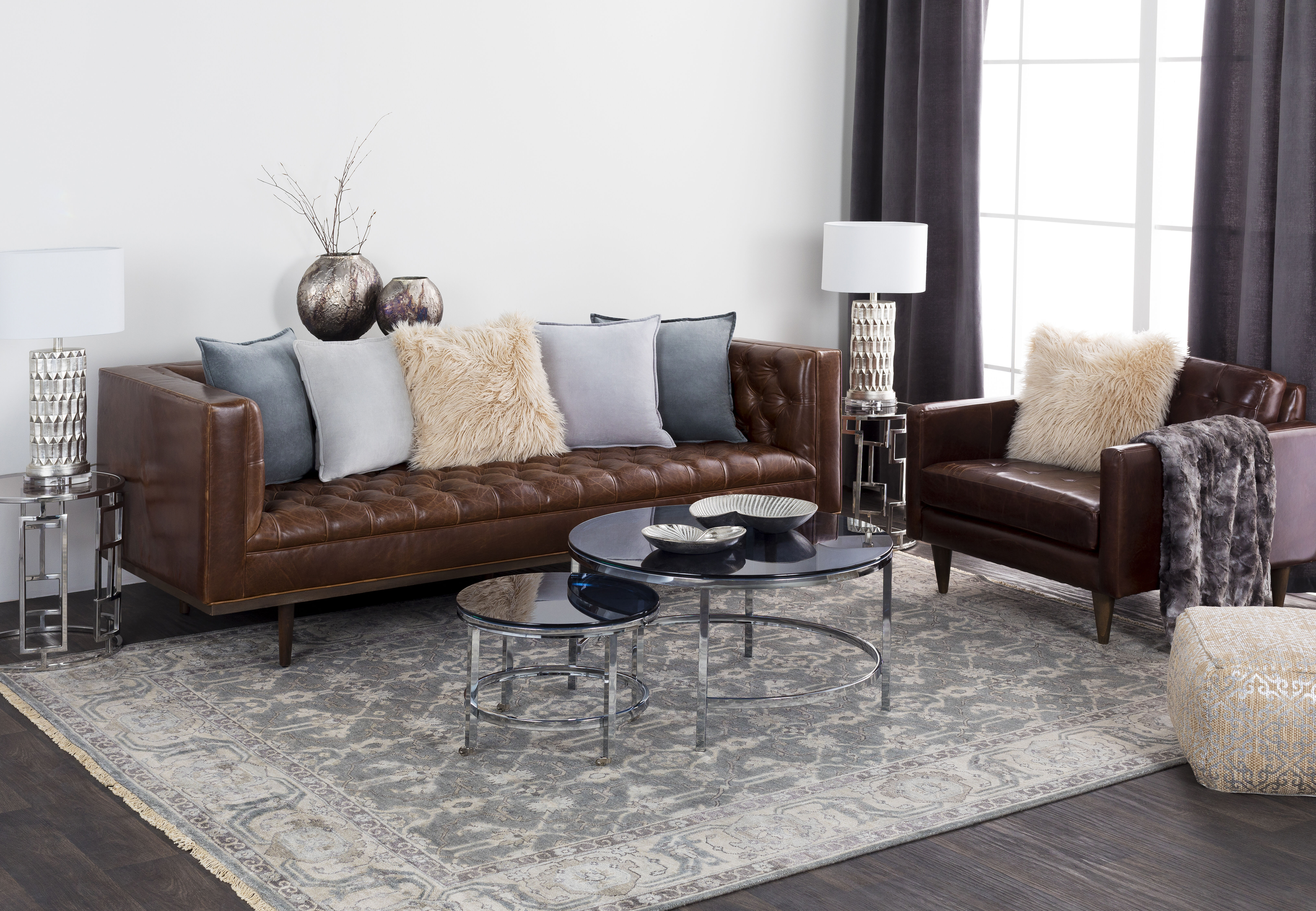 Farrar 96 X 60 inch Black Rug, Rectangle