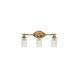 Dudley 3 Light 21 inch Antique Gold Vanity Light Wall Light