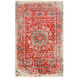 Marina 36 X 24 inch Bright Red/Bright Orange/Taupe/Teal/Dark Brown Rugs, Rectangle