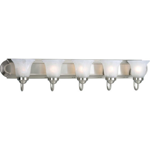 Verity 5 Light 36 inch Brushed Nickel Bath Vanity Wall Light