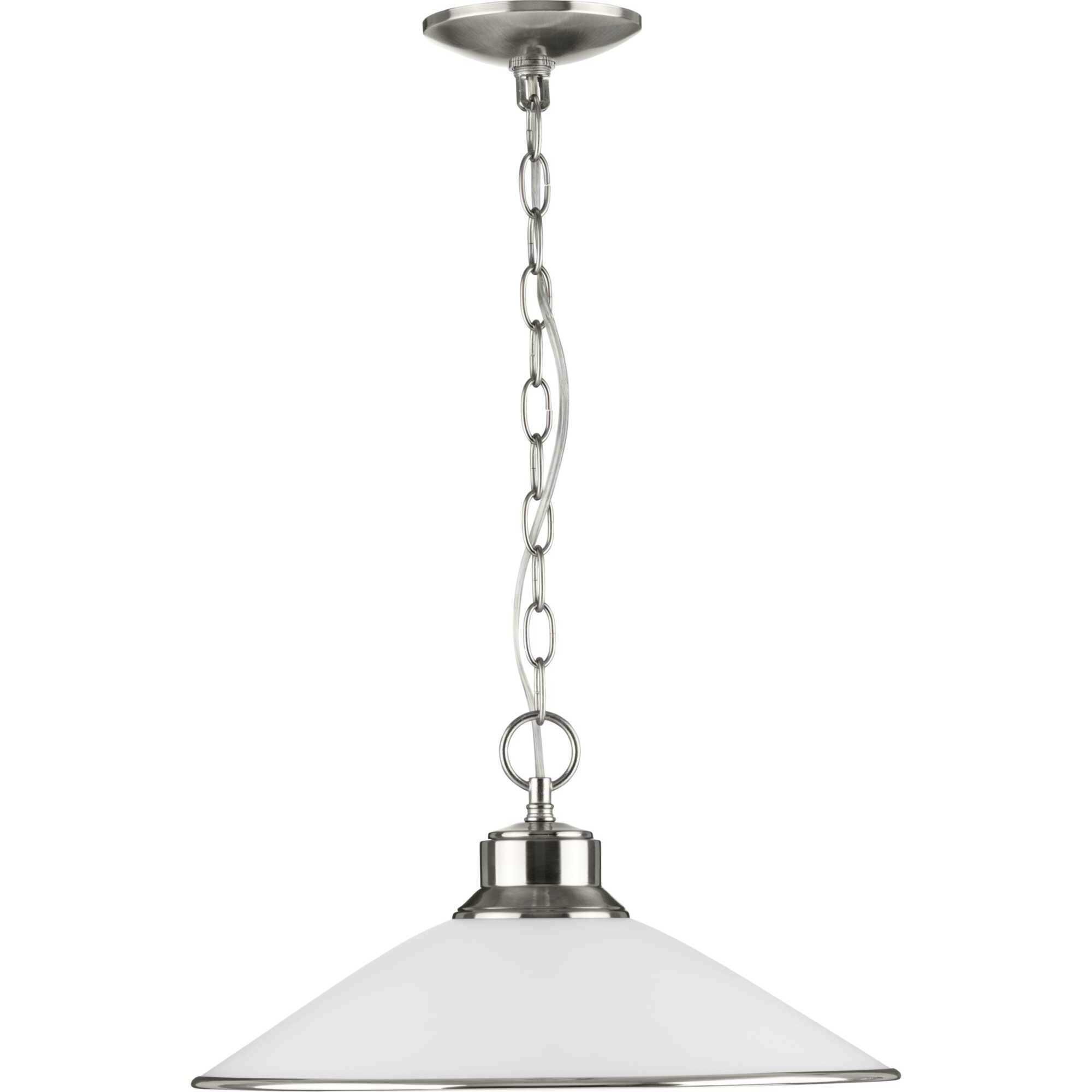 Terra 1 Light 16.63 inch Brushed Nickel Pendant Ceiling Light