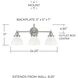 Felix 3 Light 24 inch Brushed Nickel Vanity Light Wall Light