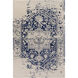 Sawyer 144 X 108 inch Dark Blue/Cream Rugs, Viscose and Wool