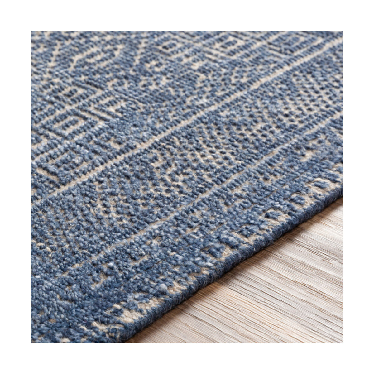 Sylvia 120 X 96 inch Dark Blue Rug, Rectangle