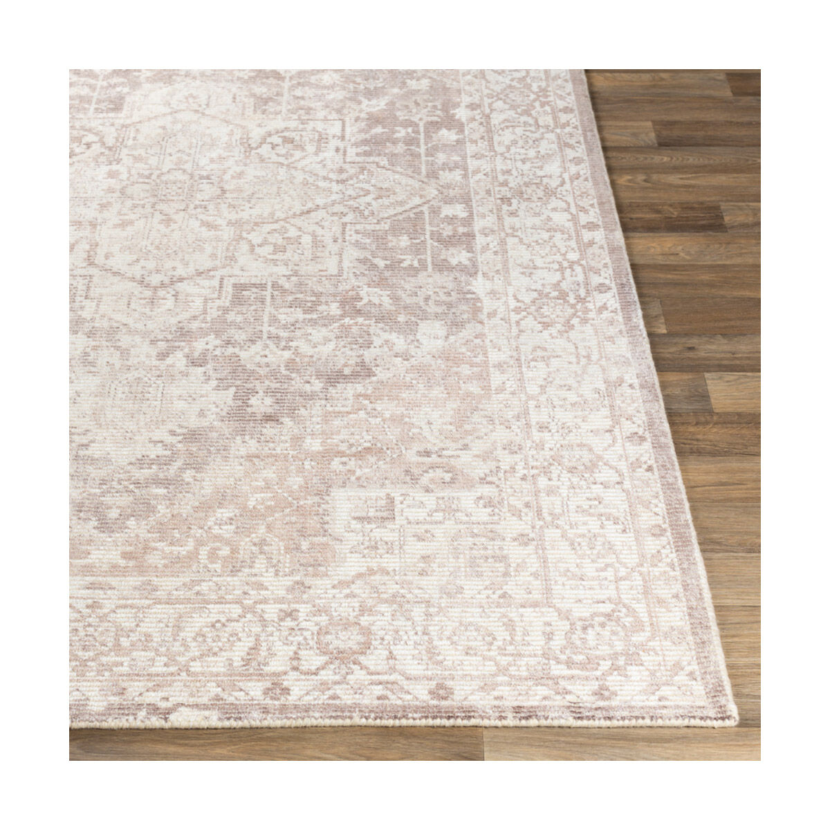 Emerson 120 X 96 inch Medium Brown Rug, Rectangle