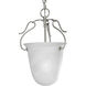 Lang 1 Light 10.5 inch Brushed Nickel Foyer Pendant Ceiling Light