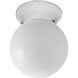 Ginger 1 Light 6 inch White Flush Mount Ceiling Light