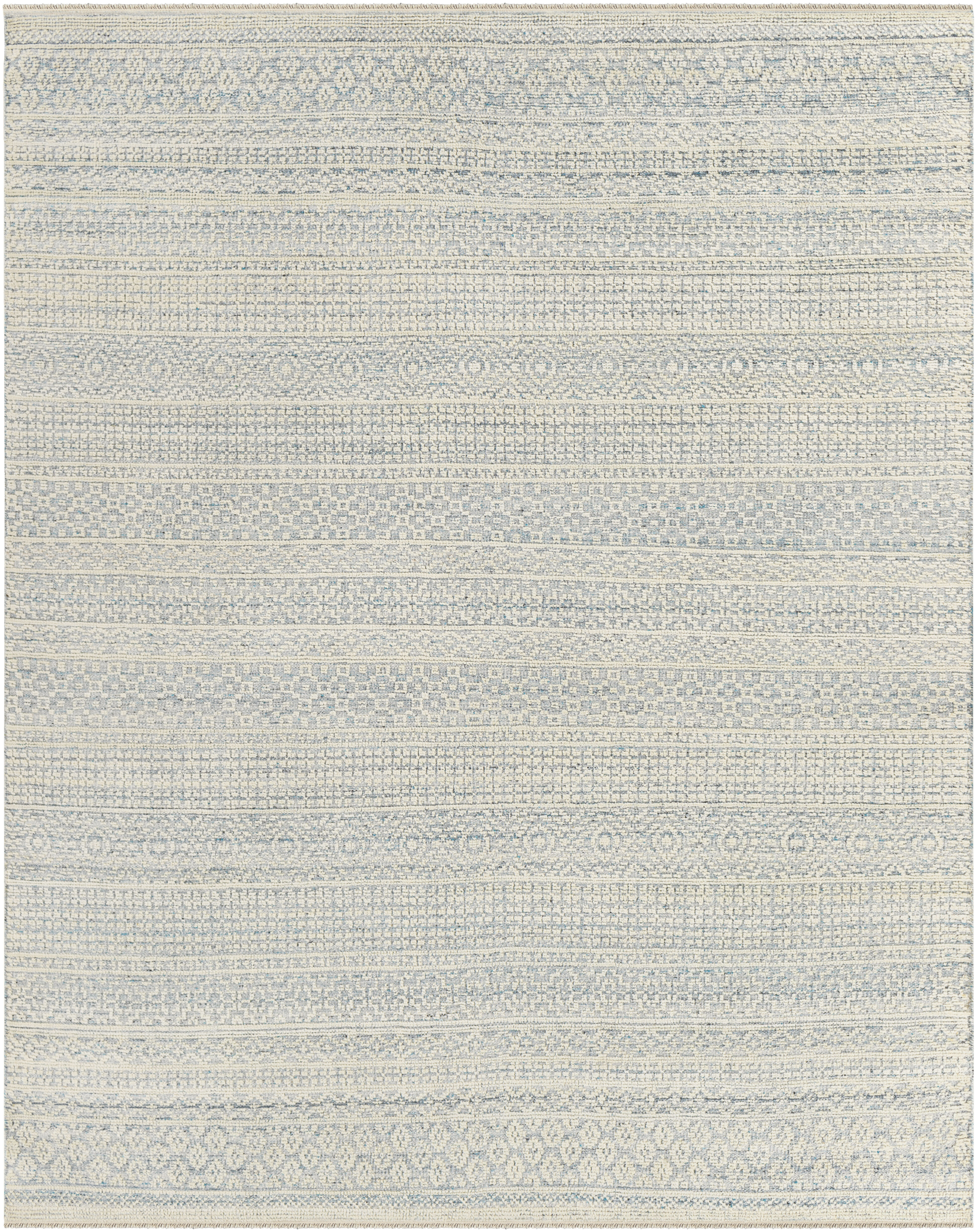 Hollis 120 X 96 inch Ice Blue Rug, Rectangle