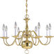 Cassius 8 Light 26 inch Polished Brass Chandelier Ceiling Light