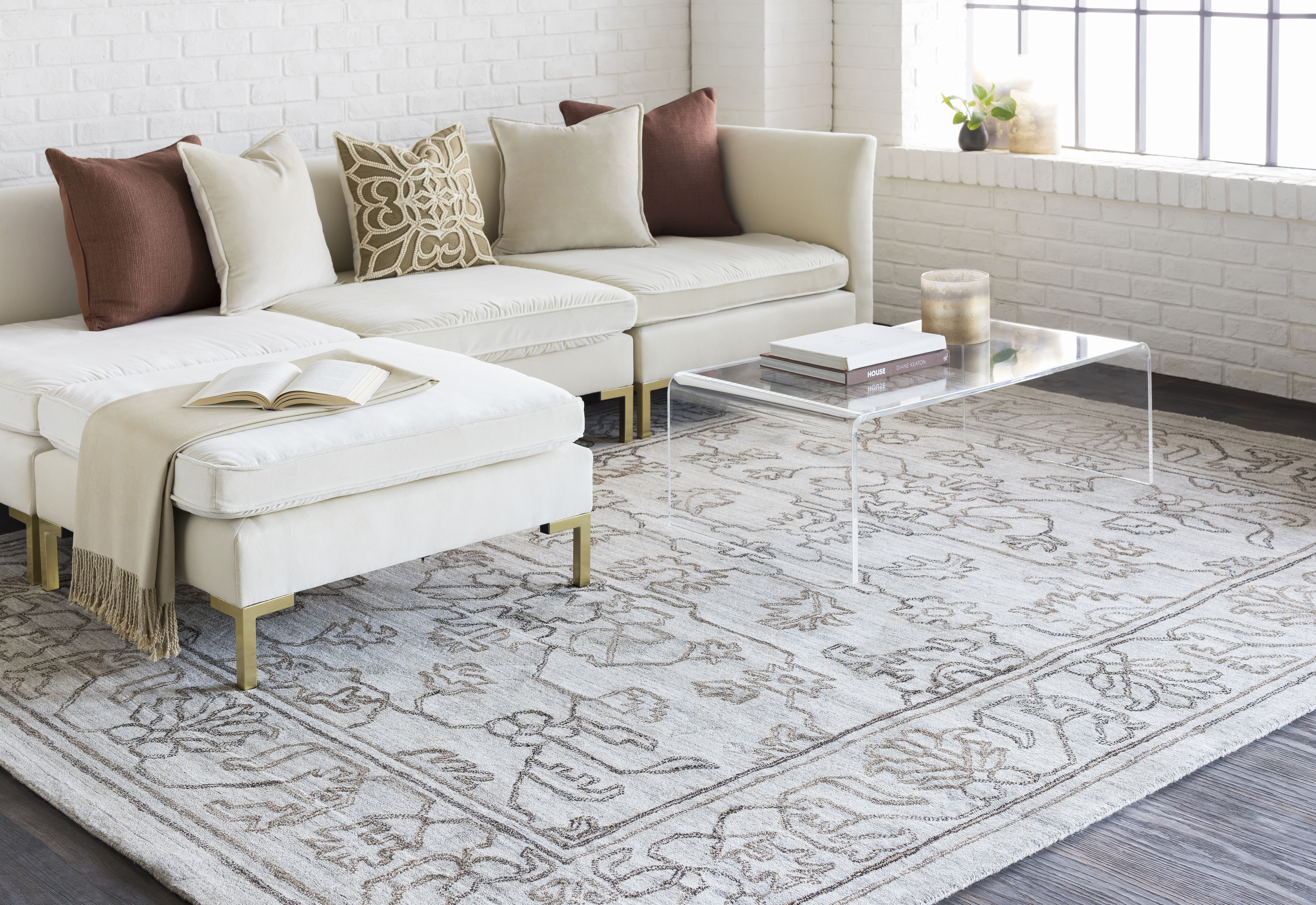 Estelle 36 X 24 inch Cream Rug, Rectangle
