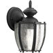 Zachriel 1 Light 10 inch Textured Black Outdoor Wall Lantern, Small