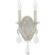 Dudley 2 Light 7 inch Antique Silver Sconce Wall Light