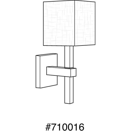 Keith 1 Light 6 inch Antique Bronze Wall Sconce Wall Light, Design Series