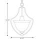 Beacher 1 Light 9.5 inch Brushed Nickel Foyer Pendant Ceiling Light