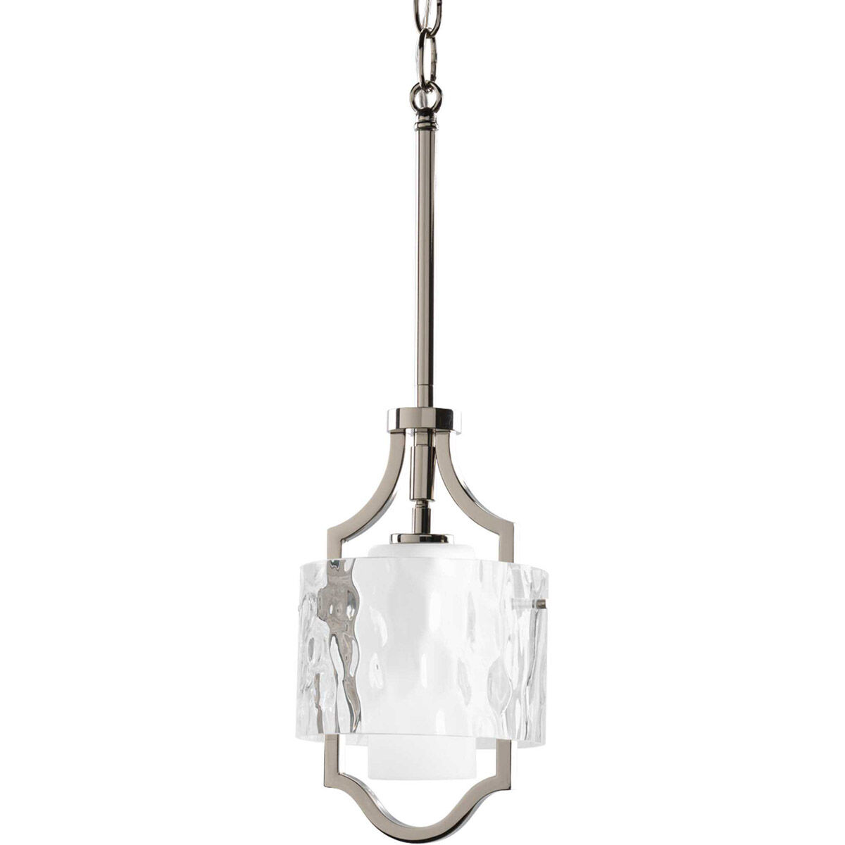 Gail 1 Light 6.38 inch Polished Nickel Semi-Flush Convertible Pendant Ceiling Light