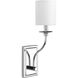 Sheila 1 Light 5 inch Polished Chrome Wall Sconce Wall Light, Design Series