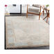Candra 36 X 24 inch Aqua/Medium Gray/Wheat/Dark Brown/Cream Rugs, Rectangle