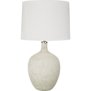 Ives 27.5 inch 100 watt White Table Lamp Portable Light