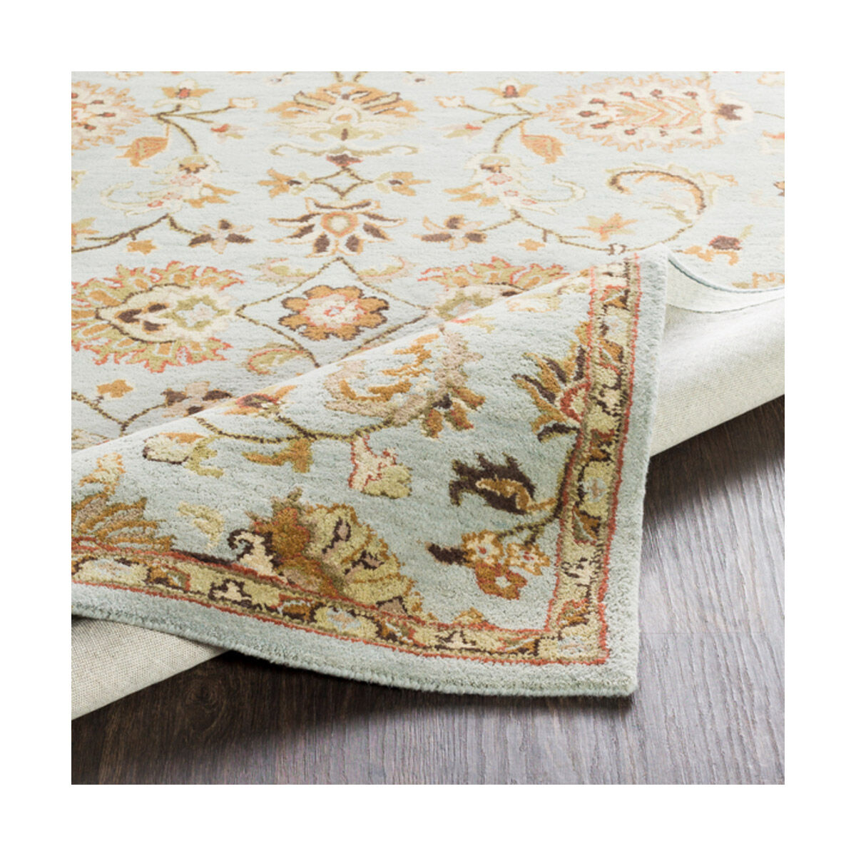 Arlo 72 X 72 inch Medium Gray/Dark Brown/Taupe/Tan/Rust/Khaki/Cream Rugs, Round