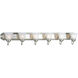 Verity 6 Light 48 inch Brushed Nickel Bath Vanity Wall Light