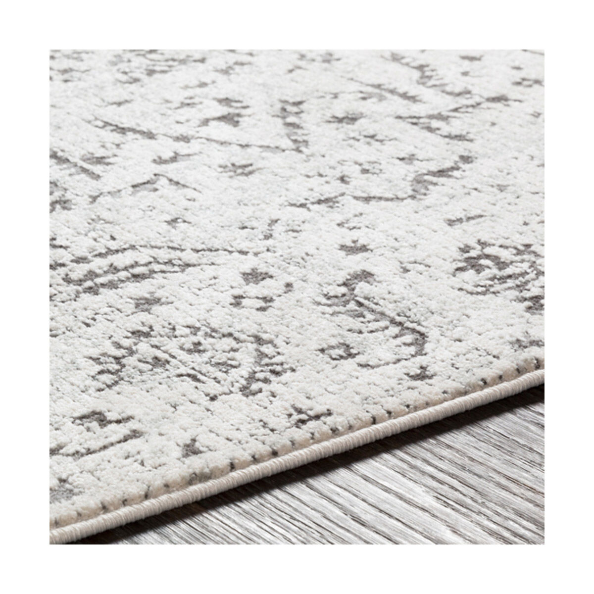 Aqualina 87 X 63 inch Charcoal/Medium Gray/Beige/Taupe Rugs, Rectangle