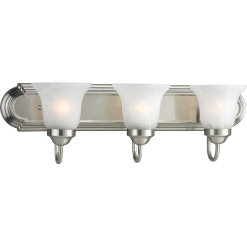 Verity 3 Light 24 inch Brushed Nickel Bath Vanity Wall Light