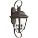 Tiera 4 Light 34 inch Antique Bronze Outdoor Wall Lantern, Large