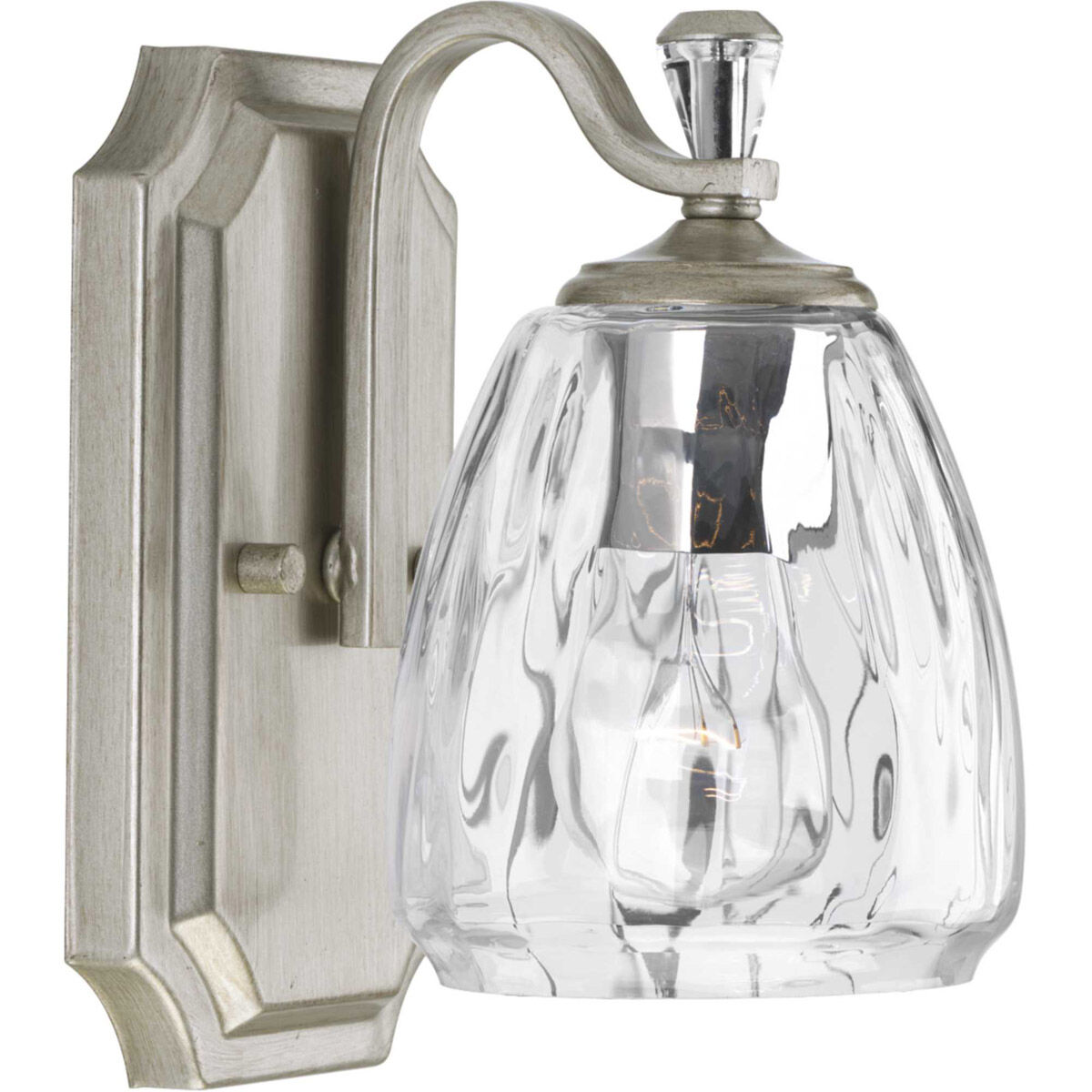 Kenley 1 Light 5 inch Silver Ridge Bath Vanity Wall Light