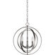 Buster 4 Light 16 inch Burnished Silver Foyer Pendant Ceiling Light