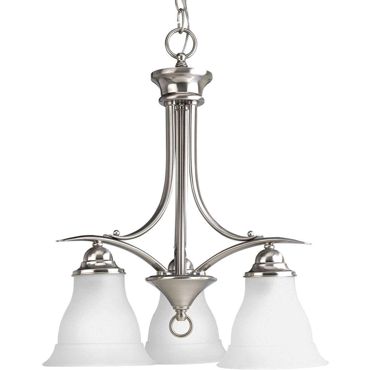 Nerissa 3 Light 19 inch Brushed Nickel Chandelier Ceiling Light