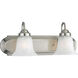 Verity 2 Light 18 inch Brushed Nickel Bath Vanity Wall Light