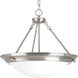 Tucker 3 Light 19.38 inch Brushed Nickel Foyer Pendant Ceiling Light