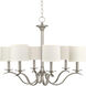 Mark 6 Light 30 inch Brushed Nickel Chandelier Ceiling Light