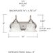 Booker 2 Light 14 inch Matte Nickel Vanity Light Wall Light
