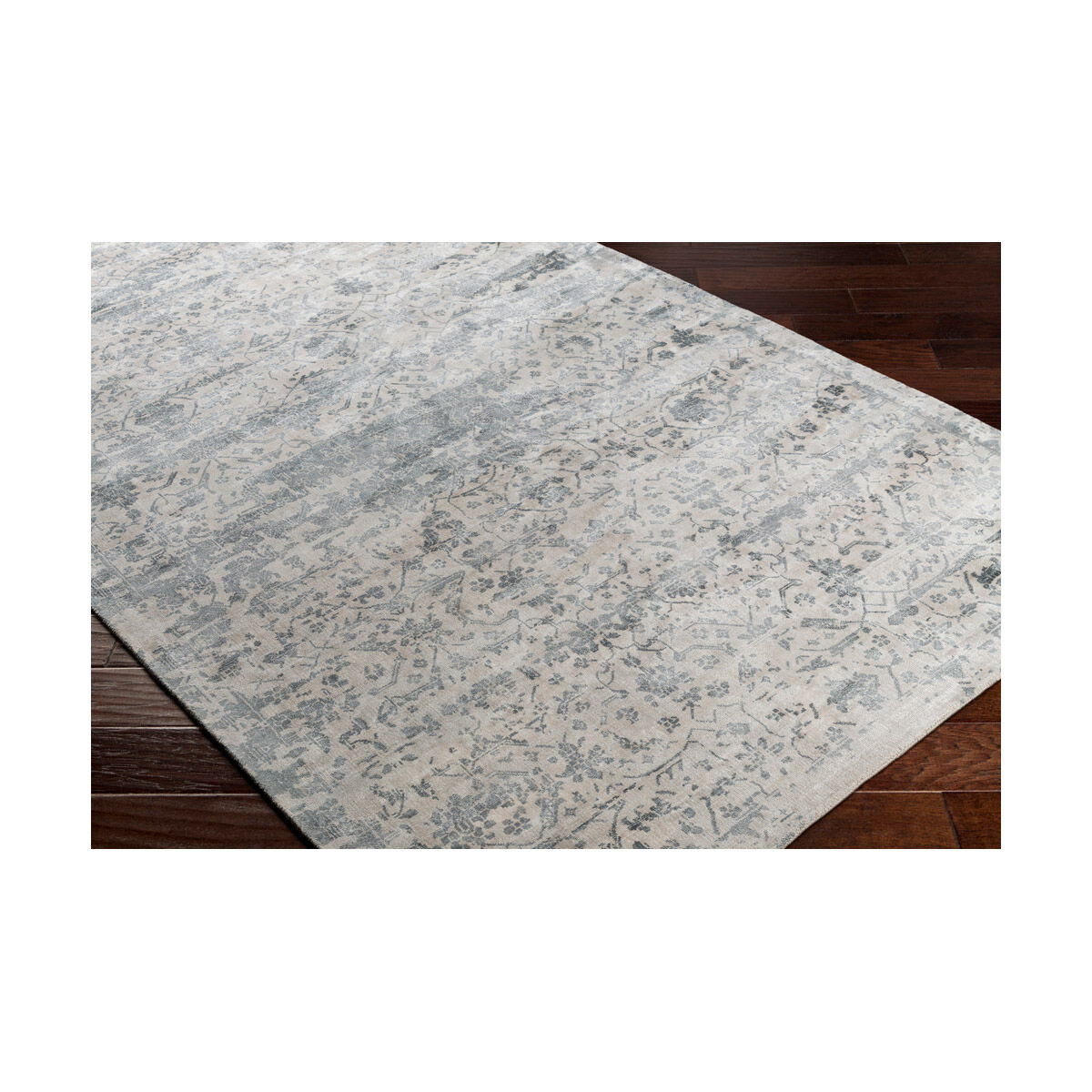 Orlando 36 X 24 inch Dark Green/Khaki Rugs, Viscose