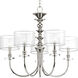 Dale 5 Light 28 inch Polished Nickel Chandelier Ceiling Light, Design Series