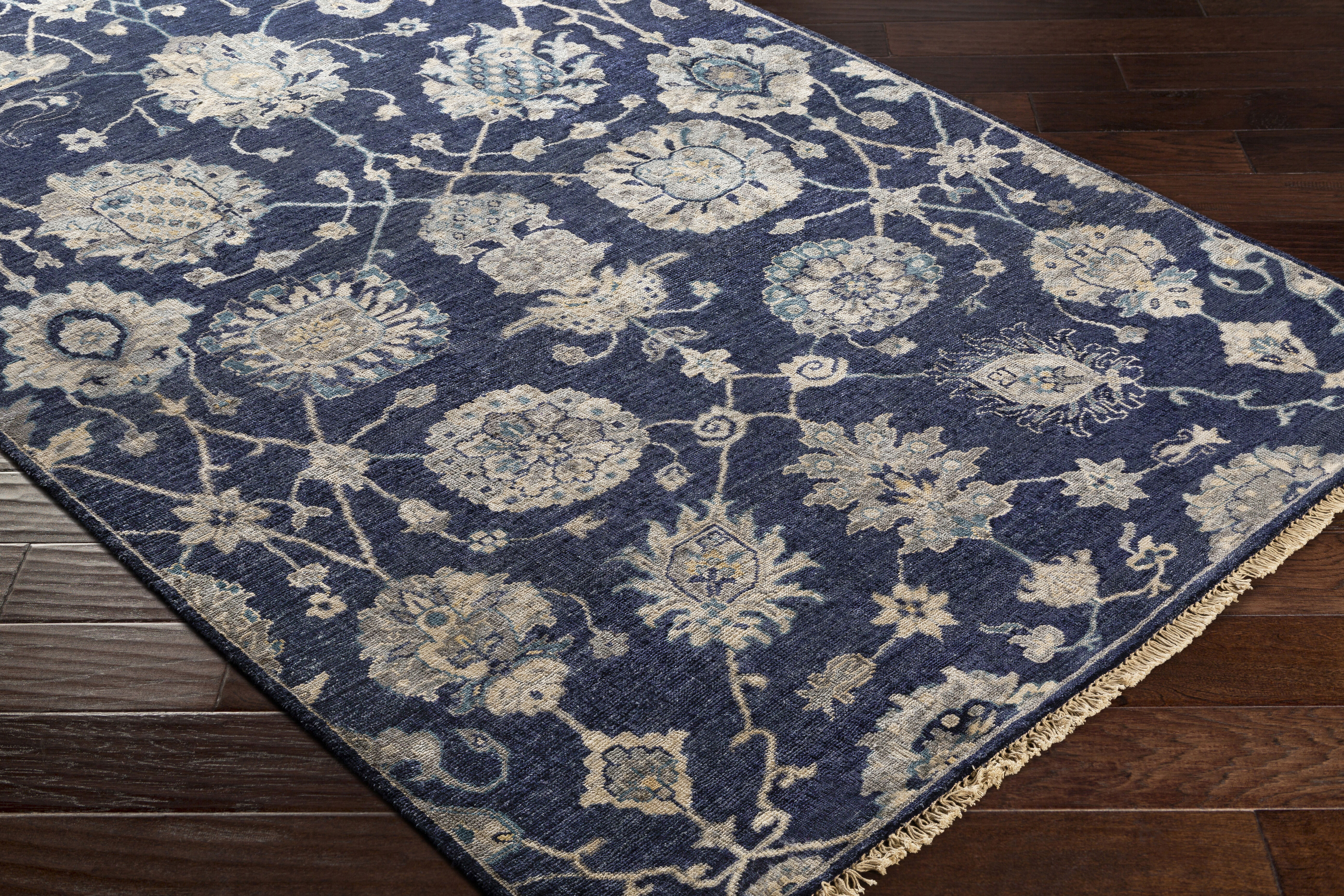 Farrar 72 X 48 inch Navy Rug, Rectangle
