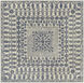Hendrick 120 X 120 inch Blue Rug, Square
