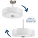 Beardsley 3 Light 15 inch Brushed Nickel Semi-Flush Mount Convertible Ceiling Light