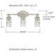 Dudley 3 Light 21 inch Antique Silver Vanity Light Wall Light