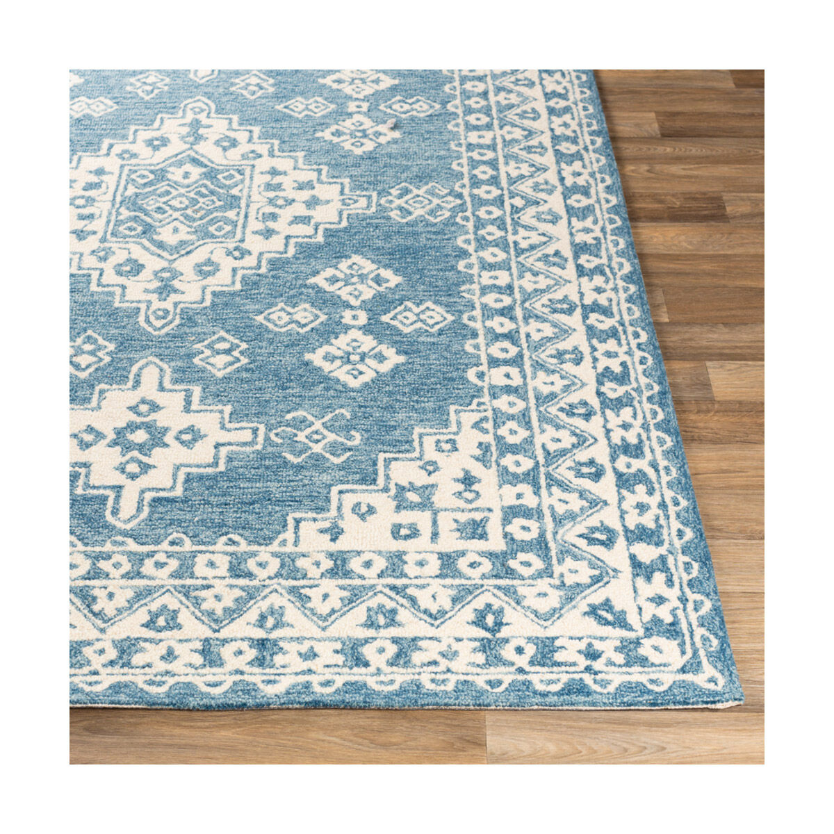 Ralph 90 X 60 inch Pale Blue/Beige/Sky Blue Rugs