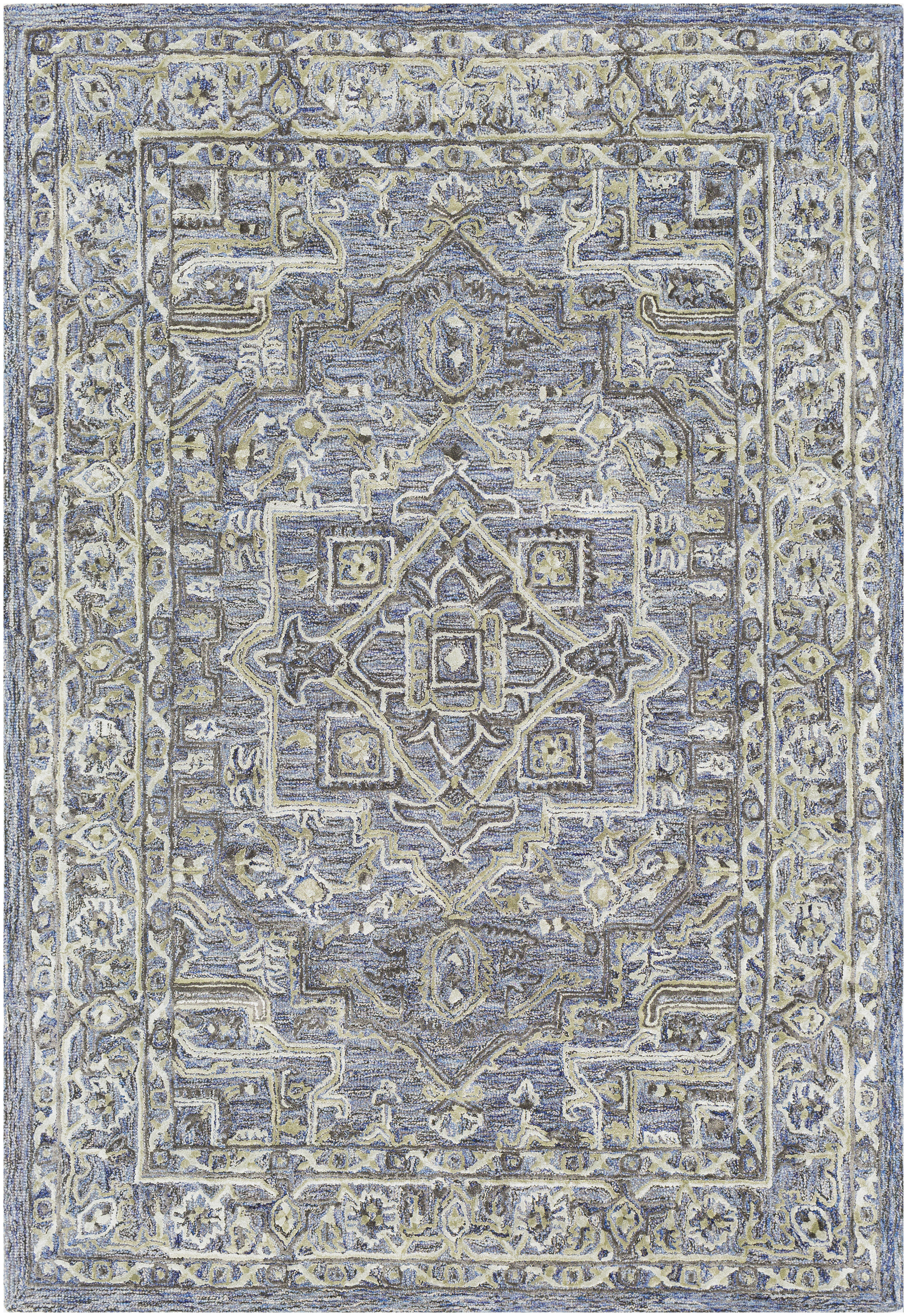 Samularia 90 X 60 inch Navy Rug, Rectangle