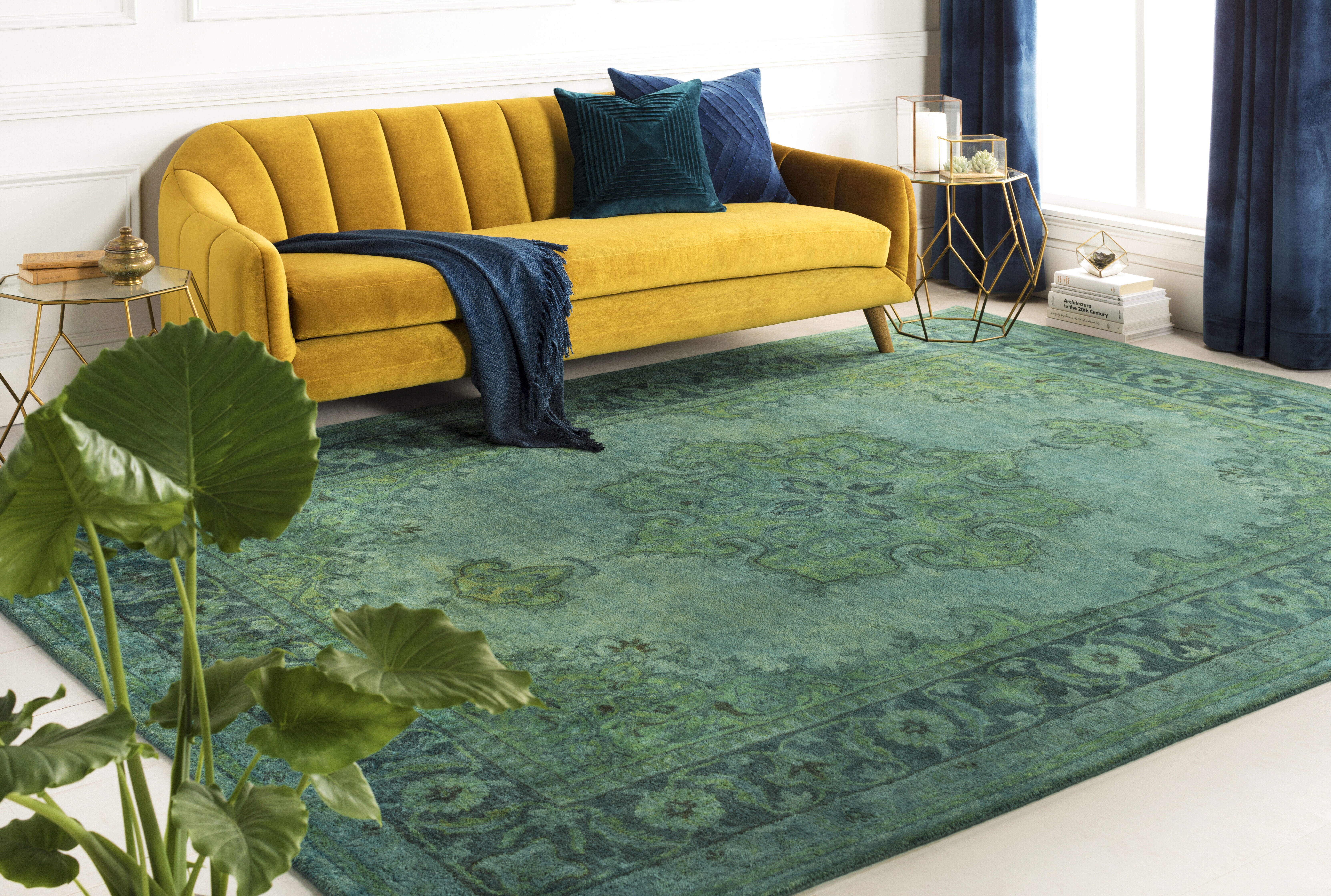 Tosca 96 X 60 inch Olive Rug, Rectangle