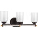 Duffy 3 Light 22.63 inch Antique Bronze Bath Vanity Wall Light, Design Series